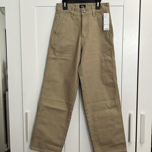 NEW Women’s Dickies Canvas Pants Khaki Size 2